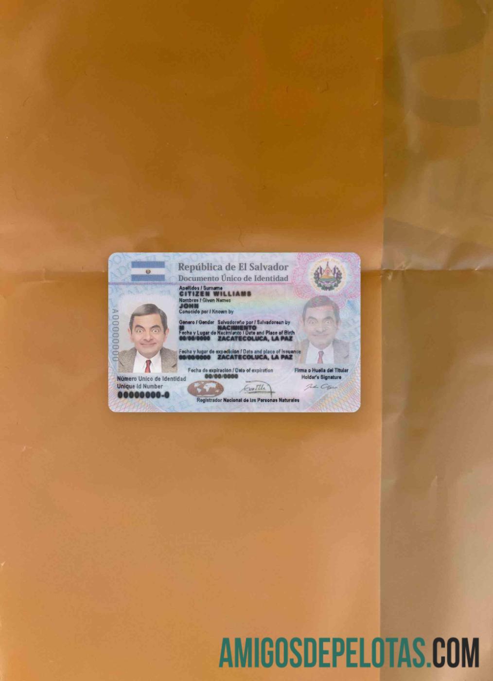 Salvador ID olhar de foto frente modelo